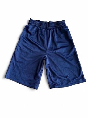 STARTER Vintage Navy Blue Mesh Athletic Basketball Shorts Youth Large 10/12